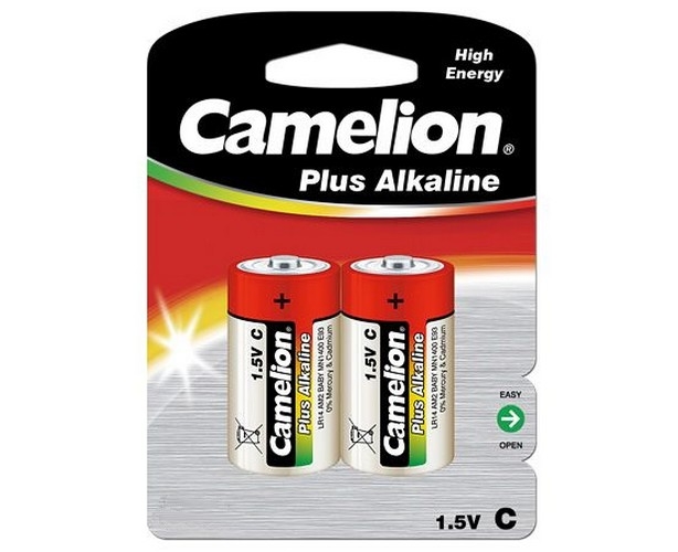 Blister de 2 piles Plus alcaline C LR14 Camelion