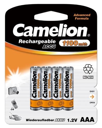 Piles Rechargeables AAA / HR03 1100mAh Camelion (par 4) - Bestpiles