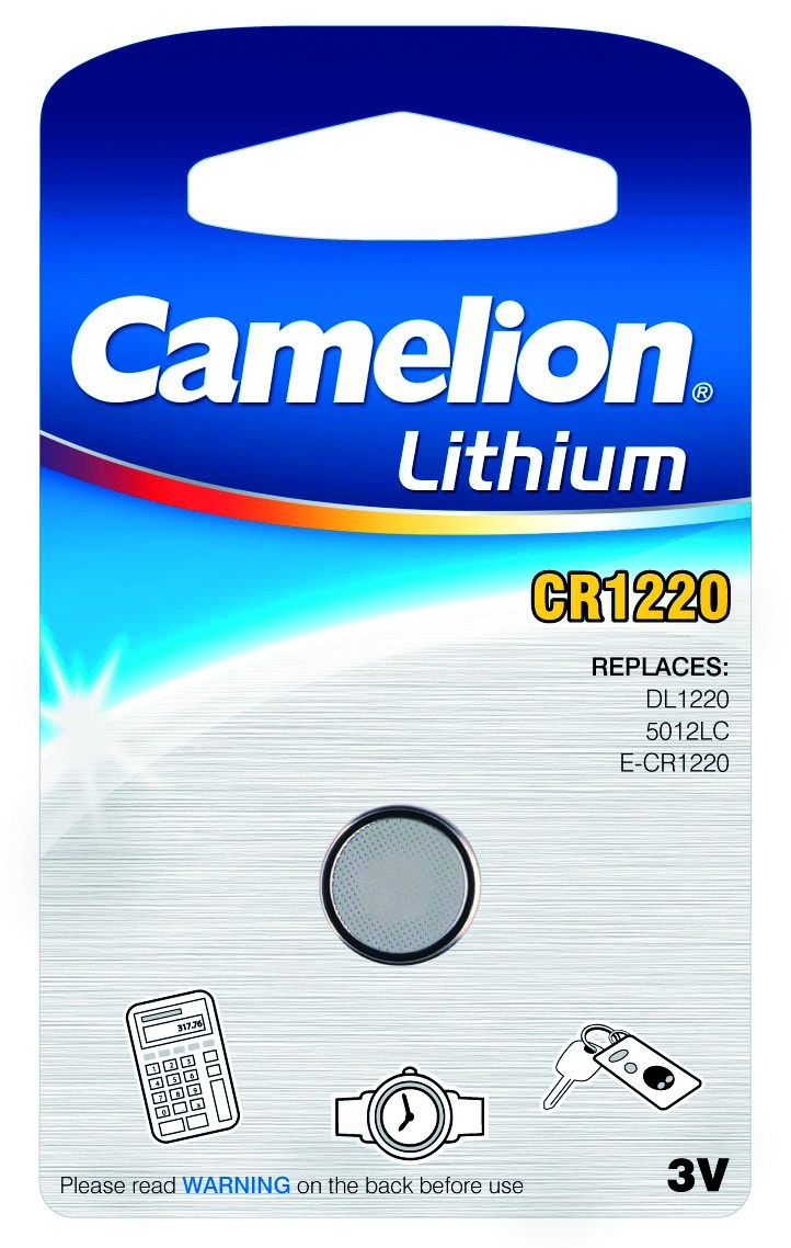 Blister 1 pile CR1220 3V Lithium Camelion