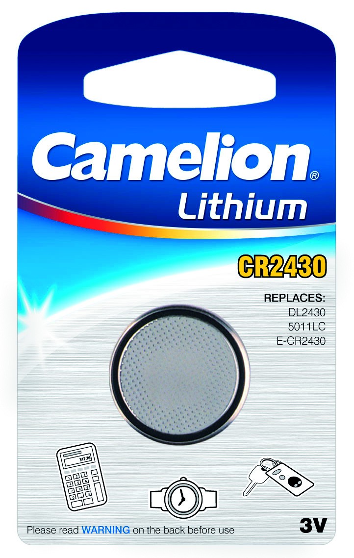 Blister 1 pile CR2430 3V Lithium Camelion