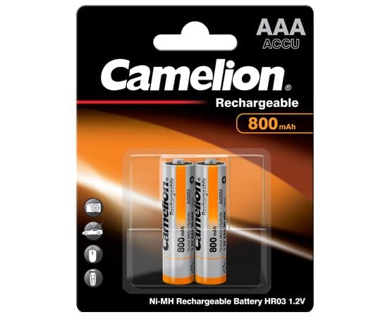 Batteries rechargeables Camelion HR03 800 mAh