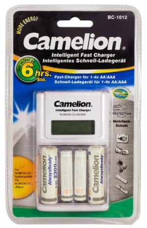 Chargeur Camelion BC1010B avec 4ccus 2500mAh Camelion