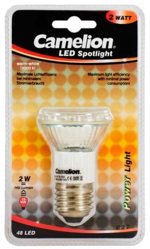 Ampoule Mini Spot Led CLT019 E27 48 LED 2,5 Watt 170 Lumen 2800K couleur blanc chaud