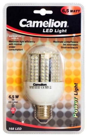 Ampoule Globe Led CLF020 E27 168 LED 6,5 Watt 610-620 Lumen 3000K couleur blanc jour