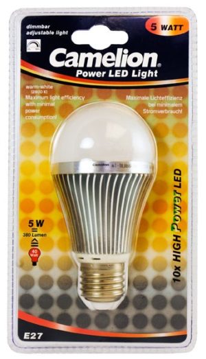 Ampoule Changeable Led BLH60 E27 10 LED 5 Watt 420 Lumen 2800K couleur blanc chaud