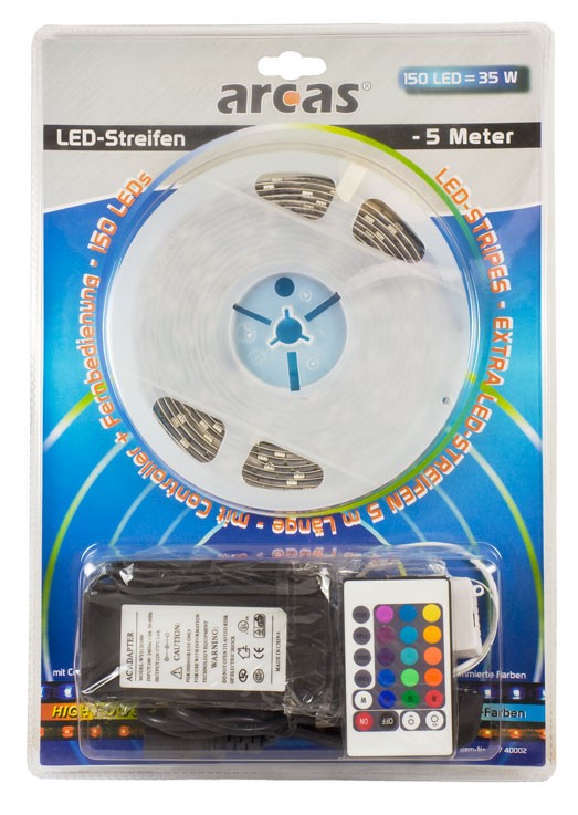 Arcas Strip LED Multicolore 5m avec telecommande