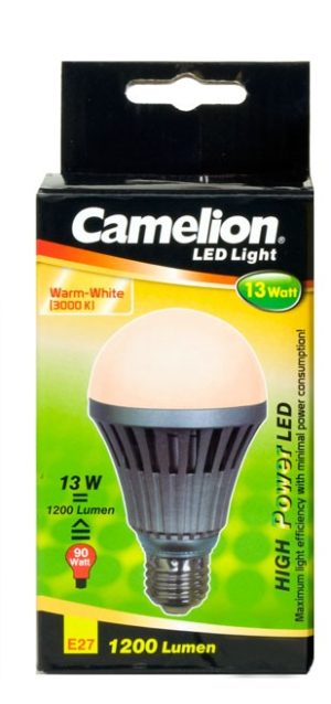 Lampe LED SMD Chip LED E27 13 Watt 1200 lumens Blanc chaud