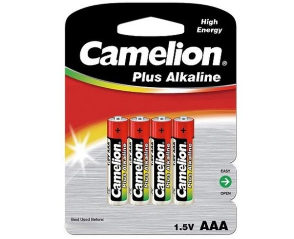 Blister de 4 piles Alcaline Plus AAA LR03 Camelion