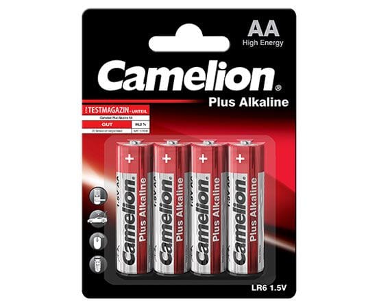 Camelion blister de 4 piles Alcalines Plus AA LR06/ LR6 / UM3