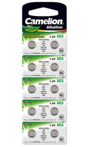 Lot de 100 Piles bouton plates type AG3 1,5V compatibles 392 / LR41 /  SR41SW - Visiodirect - Piles - Achat & prix