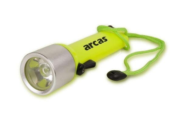 Lampe torche Arcas LED Fluo 3Watt pour plongée sous marine