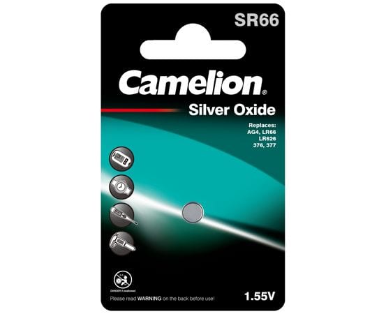 piles bouton oxyde d'argent camelion SR66