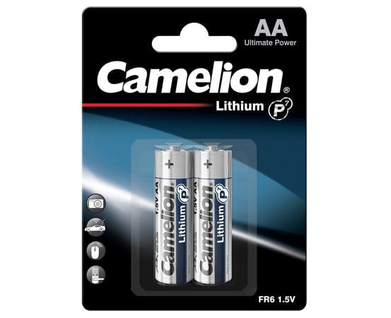 Camelion 2 piles batteries Lithium AA FR6 2900 mAh 1.2Volt