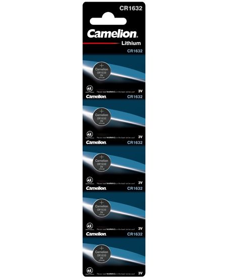 Camelion blister de 5 piles boutons rondes CR-1632 BP5 au lithium