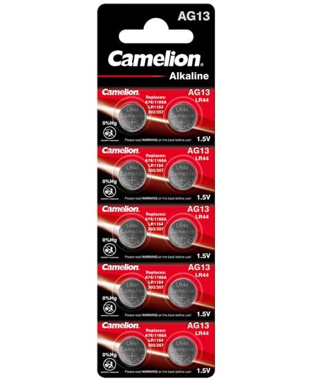 Camelion 10 piles AG 13 LR44 LR1154 357 0% mercure