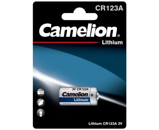 Blister de 1 pile lithium CR123A 3V Camelion