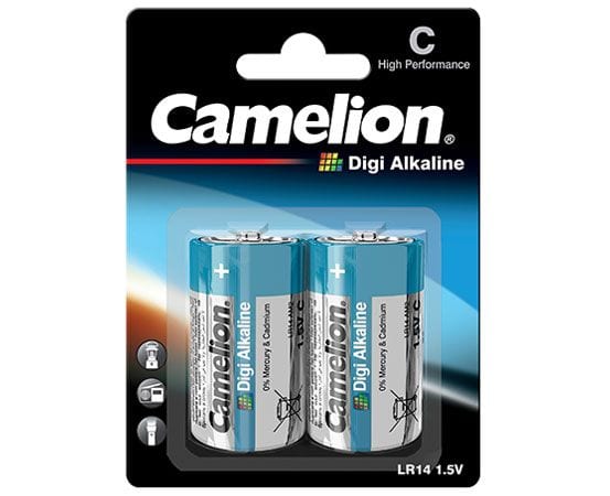 Piles Camelion R14 C digi alcaline bp2